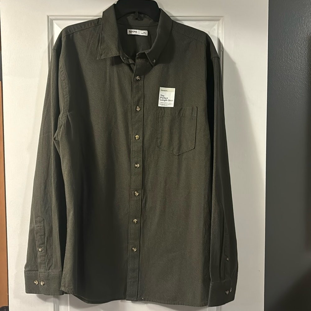 Sonoma perfect length shirt standard fit.